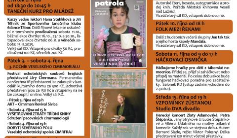 Program Kulturního domu Veselí nad Lužnicí - říjen 2025